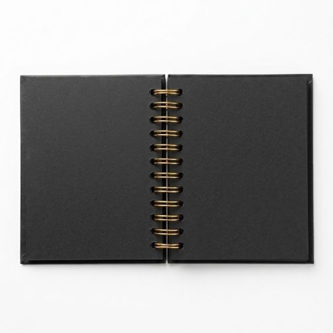 Libreta de hojas negras Van Gogh -Cuaderno para arte, journaling y lettering - Imagen 3